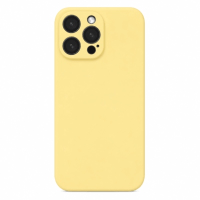 Funda de Silicona con Protección de Cámara – Antigolpes y Tacto Suave para IPHONE 12 Pro Max - Amarillo