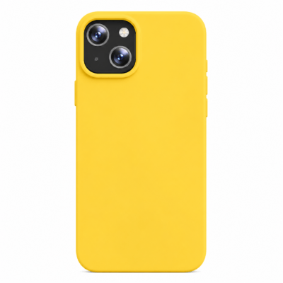 Funda de Silicona con Protección de Cámara – Antigolpes y Tacto Suave para IPHONE 15 Plus - Amarillo