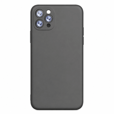 Funda de Silicona con Protección de Cámara – Antigolpes y Tacto Suave para IPHONE 11 Pro - Negro