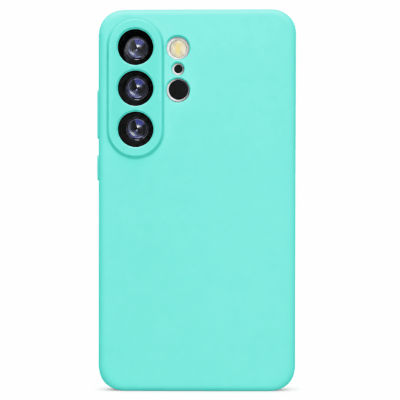 Funda de Silicona con Protección de Cámara – Antigolpes y Tacto Suave para Samsung Galaxy S25 Ultra - Turquesa