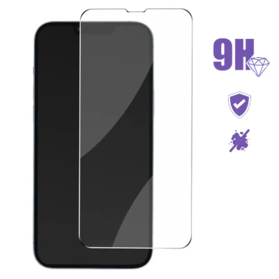 Cristal Templado Full Cover para iPhone 12– Sin Bordes Negros, Alta Transparencia