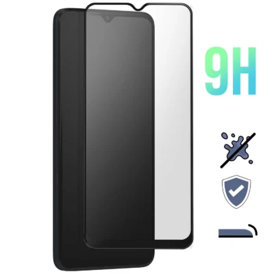 Protector de Pantalla de Cristal Templado Full Cover para Xiaomi Redmi 12 – Borde Negro