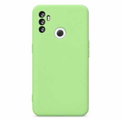 Funda de Silicona con Protección de Cámara – Antigolpes y Tacto Suave para Oppo A32/A53/A53S - Verde