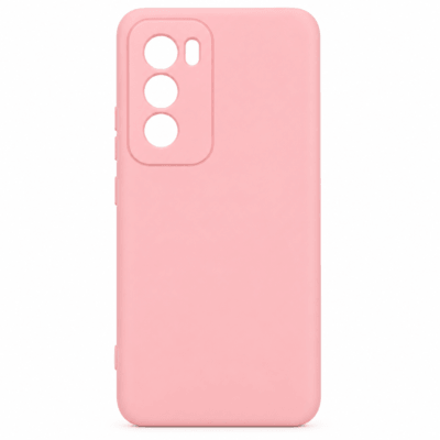 Funda de Silicona con Protección de Cámara – Antigolpes y Tacto Suave para Oppo Reno 12 Pro - Rosa