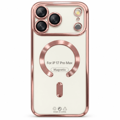 Funda Magnética MagSafe con Protección de Cámara para iPhone 17 Pro Max - Rosa