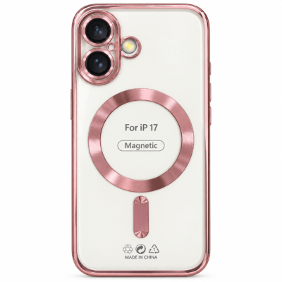 Funda Magnética MagSafe con Protección de Cámara para iPhone 17 - Rosa