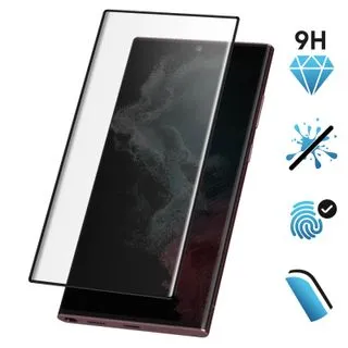 Protector de Pantalla de Cristal Templado Full Cover para Samsung Galaxy S22 Ultra  – Borde Negro
