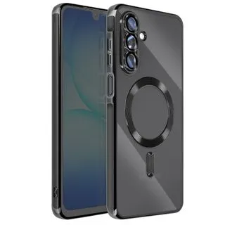Funda Magnética MagSafe para Samsung Galaxy A37 con Marco Metálico y Protección de Cámara - Negro