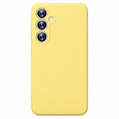 Funda de Silicona con Protección de Cámara – Antigolpes y Tacto Suave para Samsung Galaxy A54 - Amarillo