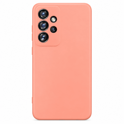 Funda de Silicona con Protección de Cámara – Antigolpes y Tacto Suave para Samsung Galaxy A52S - Rosa