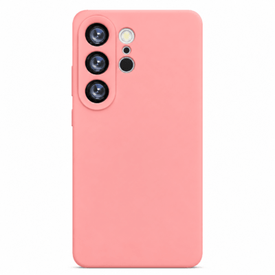 Funda de Silicona con Protección de Cámara – Antigolpes y Tacto Suave para Samsung Galaxy S25 Ultra - Rosa