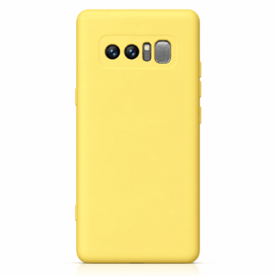Funda de Silicona con Protección de Cámara – Antigolpes y Tacto Suave para Samsung Galaxy Note 8 - Amarillo