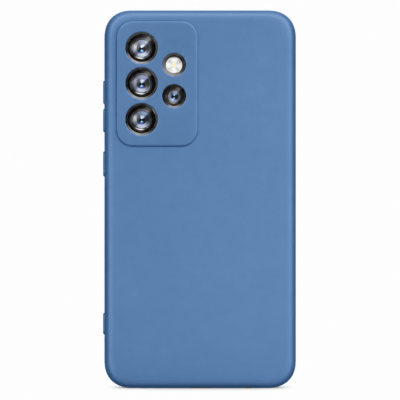 Funda de Silicona con Protección de Cámara – Antigolpes y Tacto Suave para Samsung Galaxy A52S - Azul