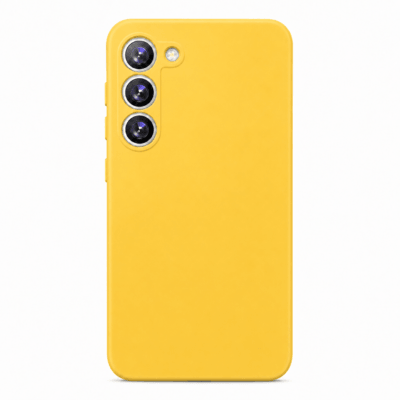 Funda de Silicona con Protección de Cámara – Antigolpes y Tacto Suave para Samsung Galaxy S23 - Amarillo