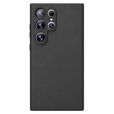 Funda de Silicona con Protección de Cámara – Antigolpes y Tacto Suave para Samsung Galaxy S22 Ultra - Negro