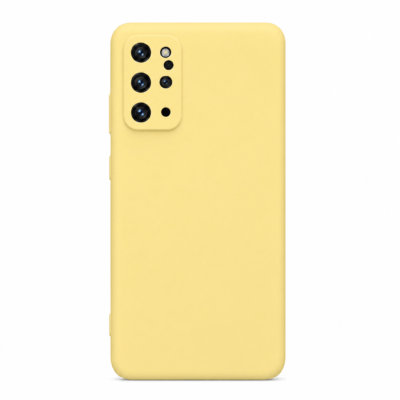Funda de Silicona con Protección de Cámara – Antigolpes y Tacto Suave para Samsung Galaxy S20 Plus - Amarillo