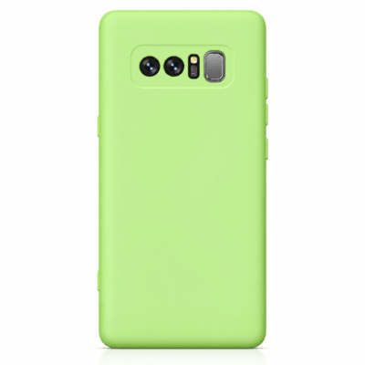 Funda de Silicona con Protección de Cámara – Antigolpes y Tacto Suave para Samsung Galaxy Note 8 - Verde