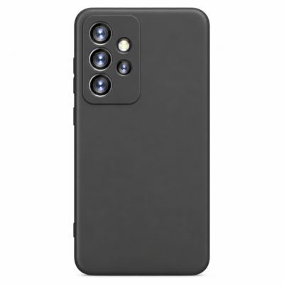 Funda de Silicona con Protección de Cámara – Antigolpes y Tacto Suave para Samsung Galaxy A23 - Negro