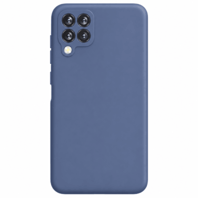 Funda de Silicona con Protección de Cámara – Antigolpes y Tacto Suave para Samsung Galaxy A12 - Azul