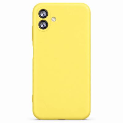 Funda de Silicona con Protección de Cámara – Antigolpes y Tacto Suave para Samsung Galaxy A04 - Amarillo
