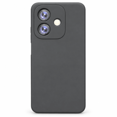 Funda de Silicona con Protección de Cámara – Antigolpes y Tacto Suave para Oppo A40 - Negro