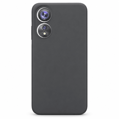 Funda de Silicona con Protección de Cámara – Antigolpes y Tacto Suave para Oppo A98 5G - Negro