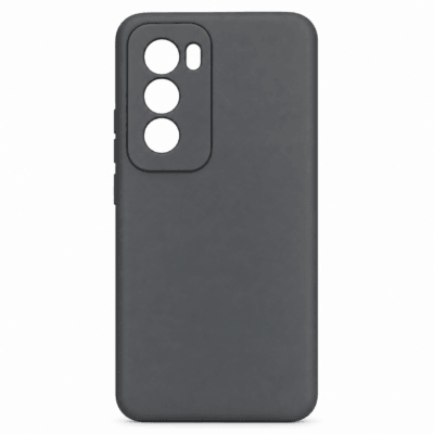 Funda de Silicona con Protección de Cámara – Antigolpes y Tacto Suave para Oppo Reno 12 Pro - Negro