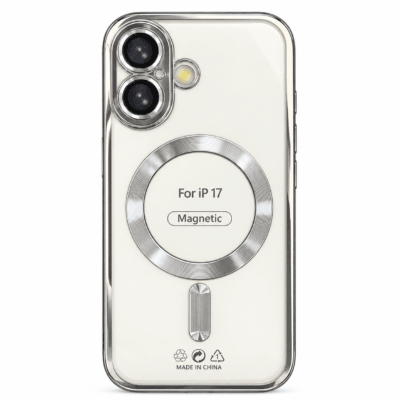 Funda Magnética MagSafe con Protección de Cámara para iPhone 17 - Plata
