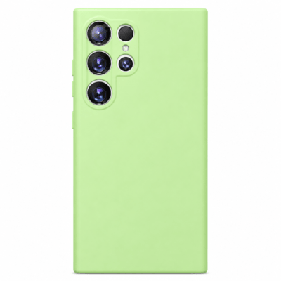 Funda de Silicona con Protección de Cámara – Antigolpes y Tacto Suave para Samsung Galaxy S22 Ultra - Verde