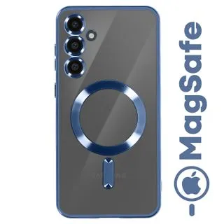 Funda Magnética MagSafe para Samsung Galaxy S24 con Marco Metálico y Protección de Cámara - Azul