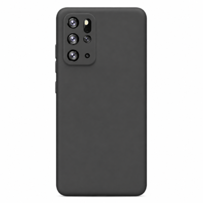 Funda de Silicona con Protección de Cámara – Antigolpes y Tacto Suave para Samsung Galaxy S20 Plus - Negro