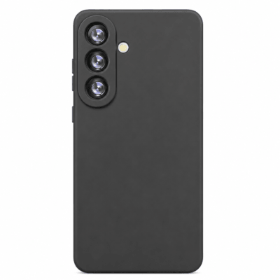 Funda de Silicona con Protección de Cámara – Antigolpes y Tacto Suave para Samsung Galaxy S25 - Negro