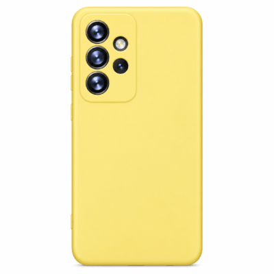 Funda de Silicona con Protección de Cámara – Antigolpes y Tacto Suave para Samsung Galaxy A52S - Amarillo