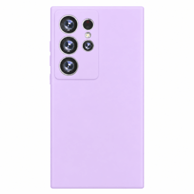 Funda de Silicona con Protección de Cámara – Antigolpes y Tacto Suave para Samsung Galaxy S24 Ultra - Morado