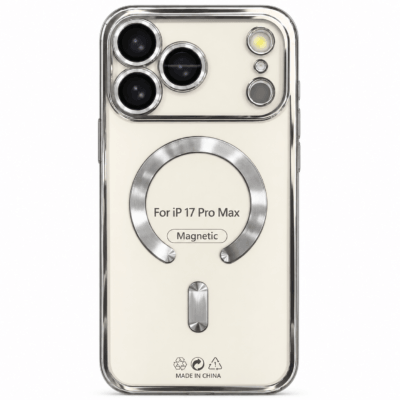 Funda Magnética MagSafe con Protección de Cámara para iPhone 17 Pro Max - Plata