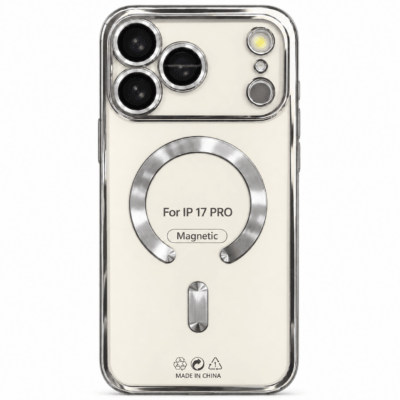 Funda Magnética MagSafe con Protección de Cámara para iPhone 17 Pro - Plata