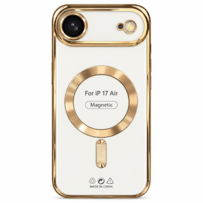 Funda Magnética MagSafe con Protección de Cámara para iPhone 17 Air - Amarillo