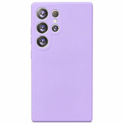 Funda de Silicona con Protección de Cámara – Antigolpes y Tacto Suave para Samsung Galaxy S23 Ultra - Morado