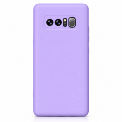 Funda de Silicona con Protección de Cámara – Antigolpes y Tacto Suave para Samsung Galaxy Note 8 - Morado