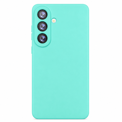 Funda de Silicona con Protección de Cámara – Antigolpes y Tacto Suave para Samsung Galaxy S25 - Turquesa