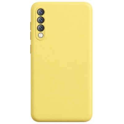 Funda de Silicona con Protección de Cámara – Antigolpes y Tacto Suave para Samsung Galaxy A50 - Amarillo