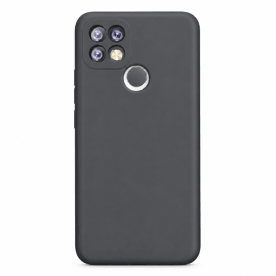 Funda de Silicona con Protección de Cámara – Antigolpes y Tacto Suave para Oppo A15/A15S/A35 - Negro