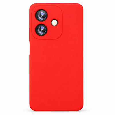 Funda de Silicona con Protección de Cámara – Antigolpes y Tacto Suave para Oppo A40 - Rojo