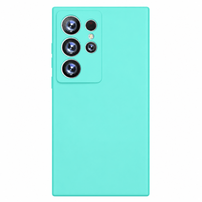 Funda de Silicona con Protección de Cámara – Antigolpes y Tacto Suave para Samsung Galaxy S24 Ultra - Turquesa
