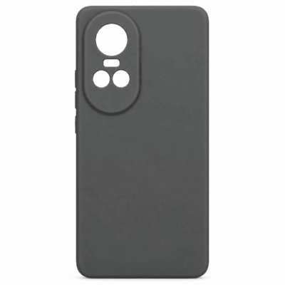 Funda de Silicona con Protección de Cámara – Antigolpes y Tacto Suave para Oppo Reno 10/10 Pro - Negro