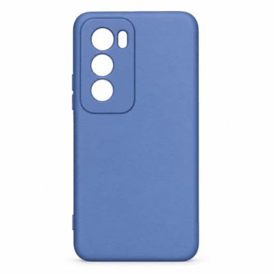 Funda de Silicona con Protección de Cámara – Antigolpes y Tacto Suave para Oppo Reno 12 Pro - Azul