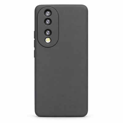 Funda de Silicona con Protección de Cámara – Antigolpes y Tacto Suave para Honor 90 - Negro