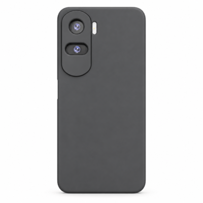 Funda de Silicona con Protección de Cámara – Antigolpes y Tacto Suave para Honor 90 Lite - Negro