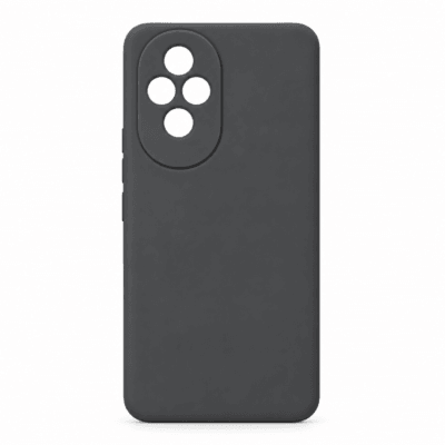 Funda de Silicona con Protección de Cámara – Antigolpes y Tacto Suave para Honor 200 Pro - Negro
