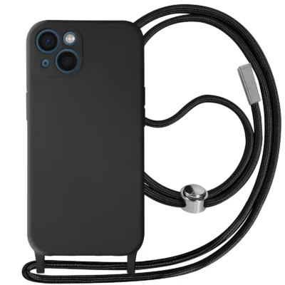 Funda con Cordón para iPhone 13 Mini - Negro